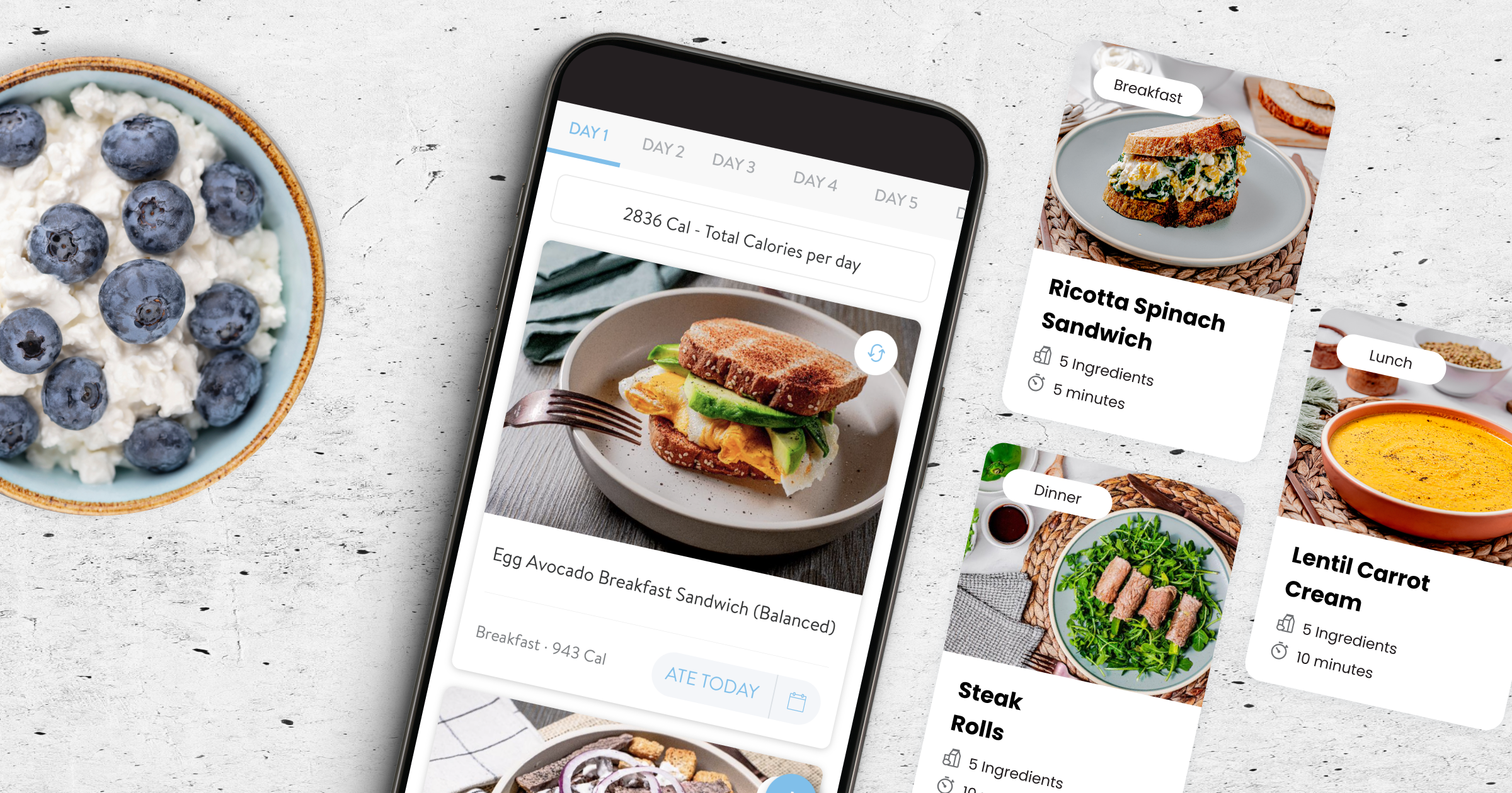 Screenshot of simple recipe in-app